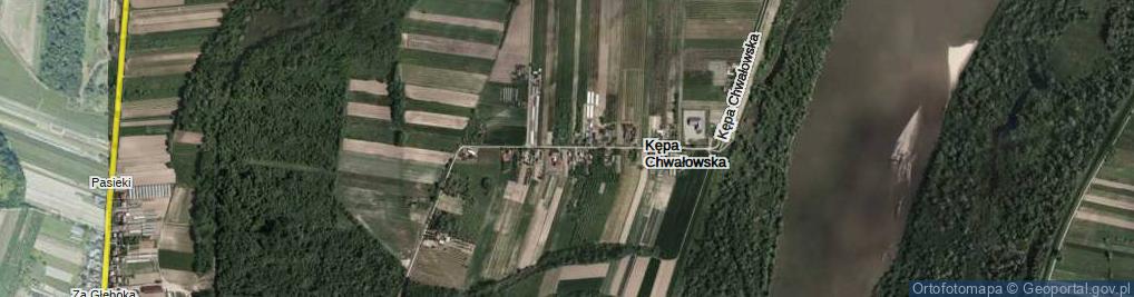 Zdjęcie satelitarne Kępa Chwałowska ul.